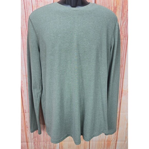 Under Armour Mens HeatGear Long Sleeve T-Shirt Large Olive Green - Picture 1 of 8